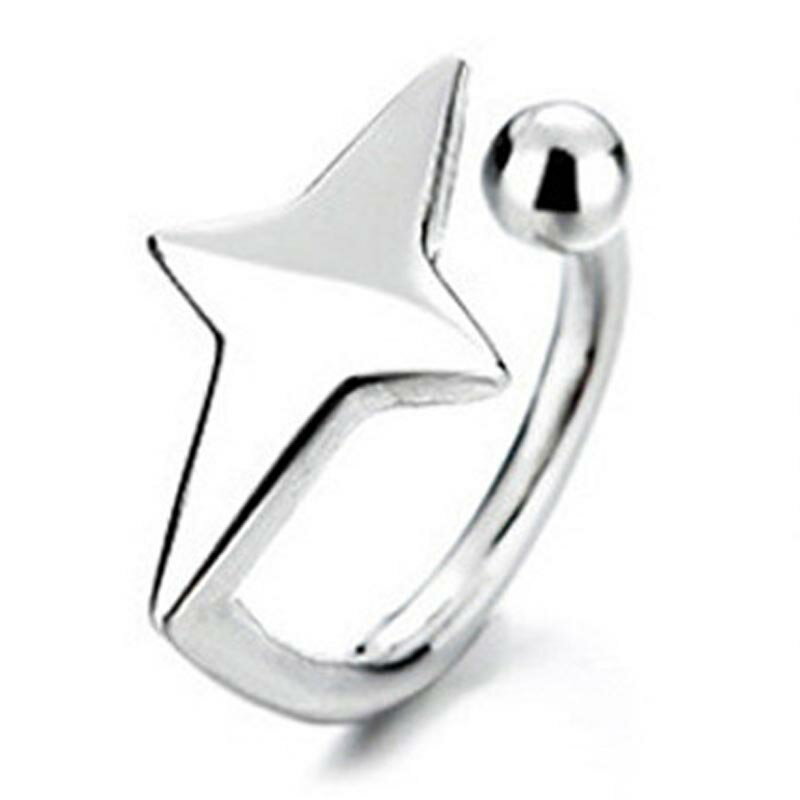 スタークロス イヤーカフ 1個販売 ノンホールピアス メンズ レディース イヤリング 銀色 シルバー おしゃれ 彼氏 彼女 プレゼント 片耳 軟骨 ヘリックス ...