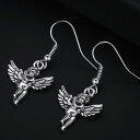 ハッピーエンジェル ステンレスピアス/1個 片耳 サージカルステンレス316L メンズ レディース 揺れる フックピアス 20G 20ゲージ ファッションピアス...