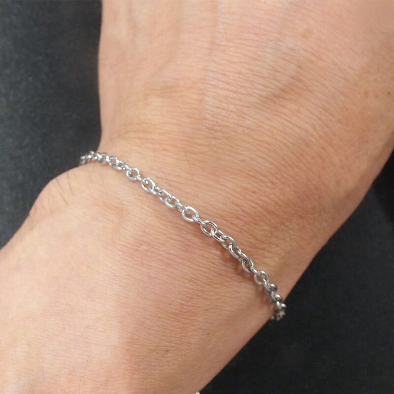 3mm �������������󥹥ƥ�쥹�֥쥹��å� 1������ ��� ��ǥ����� ����ץ� ���� ���� ���������륹�ƥ�쥹316L ���� �Х󥰥� ������ �� ����...