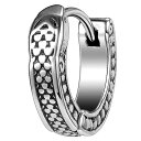 ゴシックスネーク フープピアス 1個販売 リングピアス シルバー 銀色 18G 18ゲージ 耳 軟骨 ステンレスピアス メンズ レディース ヘリックス トラガス...