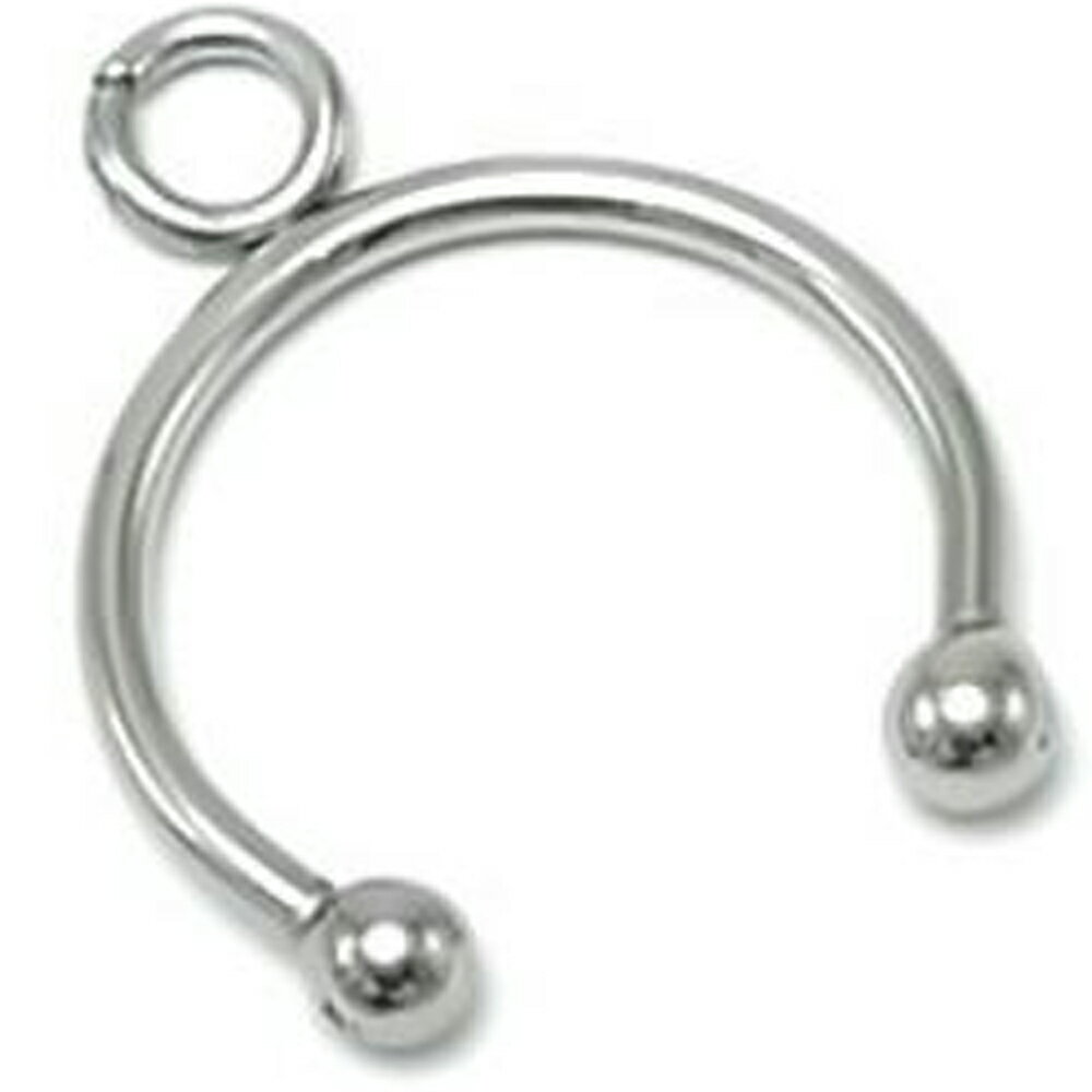 マルカン付きステンレス製 イヤーカフパーツ ばら売り 1個 フェイクリングピアス イヤリング金具 片方 イヤカフ 耳 セプタム イヤーロブ 鼻ピアス DIY用 ...