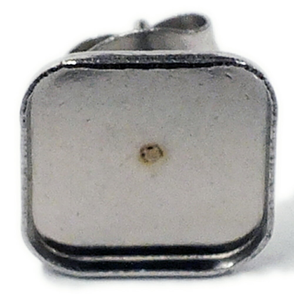 10mm サージカルステンレス316L製 DIY用 スクエア台座ステンレスピアスパーツ 1個販売 スタッドピアス キャッチ付き カボション カボーション キャッチピアス ジュエル ストーン 天然石 ジルコニア 平ら 貼り付け 四角形 皿 ピアス作り ハンドメイド ミール皿 20G 20ゲージ