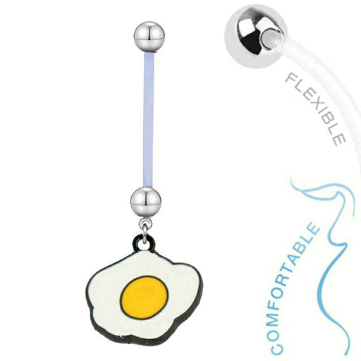 マタニティ へそピアス 目玉焼き 14ゲージ 14G 臍ピアス ヘソピアス ボディピアス バイオプラスト サージカルステンレス316L ボディーピアス 長い 短い 出産祝い 妊娠 ママ 赤ちゃん ベビー プレゼント ギフト 柔らかい ネイブル 妊婦用 卵 たまご エッグ 玉子 タマゴ 料理 マタニティ へそピアス 目玉焼き 14ゲージ 14G 臍ピアス ヘソピアス ボディピアス バイオプラスト サージカルステンレス316L ボディーピアス 長い 短い 出産祝い 妊娠 ママ 赤ちゃん ベビー プレゼント ギフト 柔らかい ネイブル 妊婦用 卵 たまご エッグ 玉子 タマゴ 料理