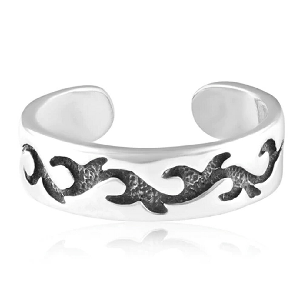 トライバルタトゥ トゥリング 1個販売 おしゃれ 唐草 パルメット シルバー925 スターリングシルバー シルバーリング 足の指輪 トーリング 足のリング ピン...