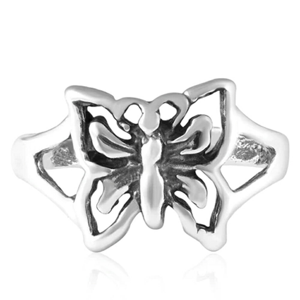 ビッグバタフライ トゥリング 1個販売 ちょう 蝶 チョウ 蛾 シルバー925 スターリングシルバー シルバーリング 足の指輪 トーリング 足のリング ピンキー...