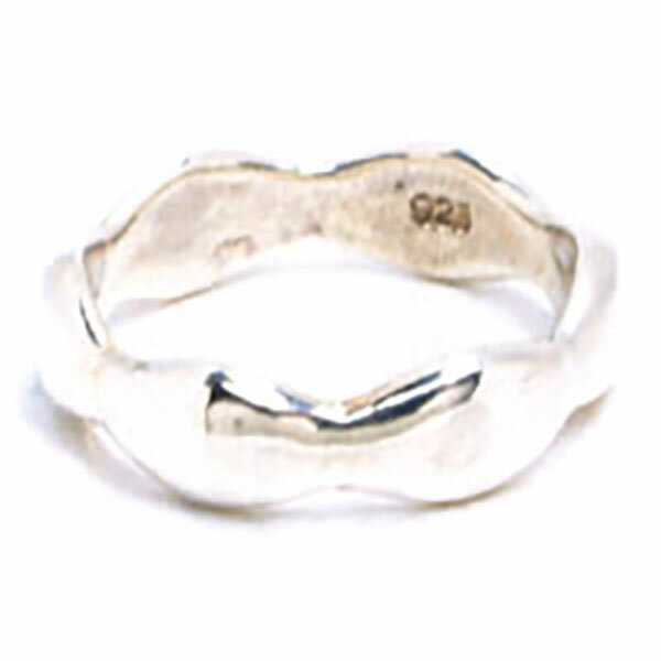 スムーズアール シルバーリング サイズ/13号 刻印あり シルバー925 スターリングシルバー 指輪 メンズ レディース プレゼント 親指 薬指 中指 小指 人差し指 男子 女性 カーブ うねうね 柔らかいライン 誕生日 ホワイトデー バレンタインデー クリスマス 誕生日 シンプル