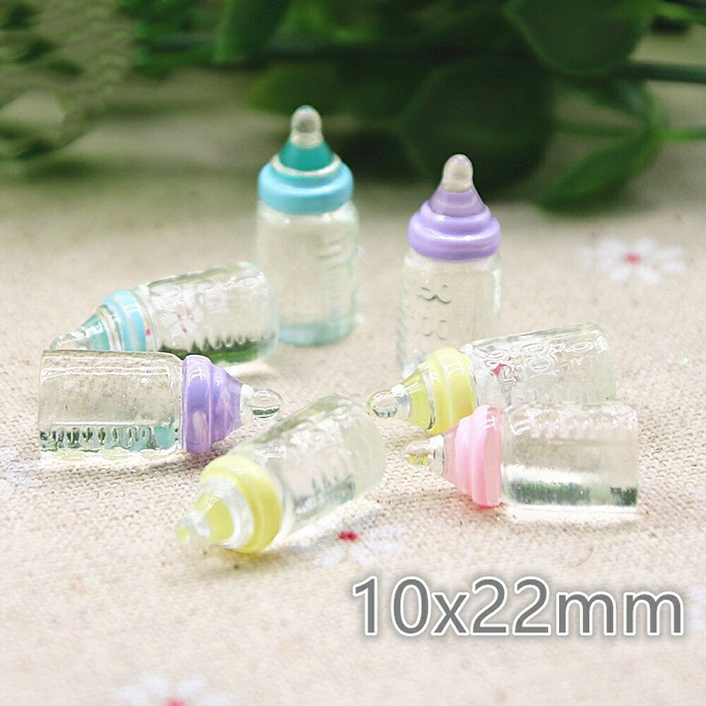 哺乳瓶 アクリルパーツ 3個アソート ミルク 赤ちゃん ベビーグッズ 看護師 保育士 スタッフ ほ乳瓶 イエロー 黄色 ピンク色 緑色 グリーン 青色 ブルー ...
