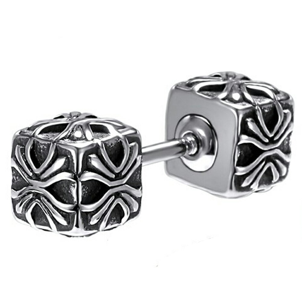 [18G ボディピアス ] キューブゴシッククロス ストレートバーベル 1個販売 ボディーピアス 18ゲージ サ..