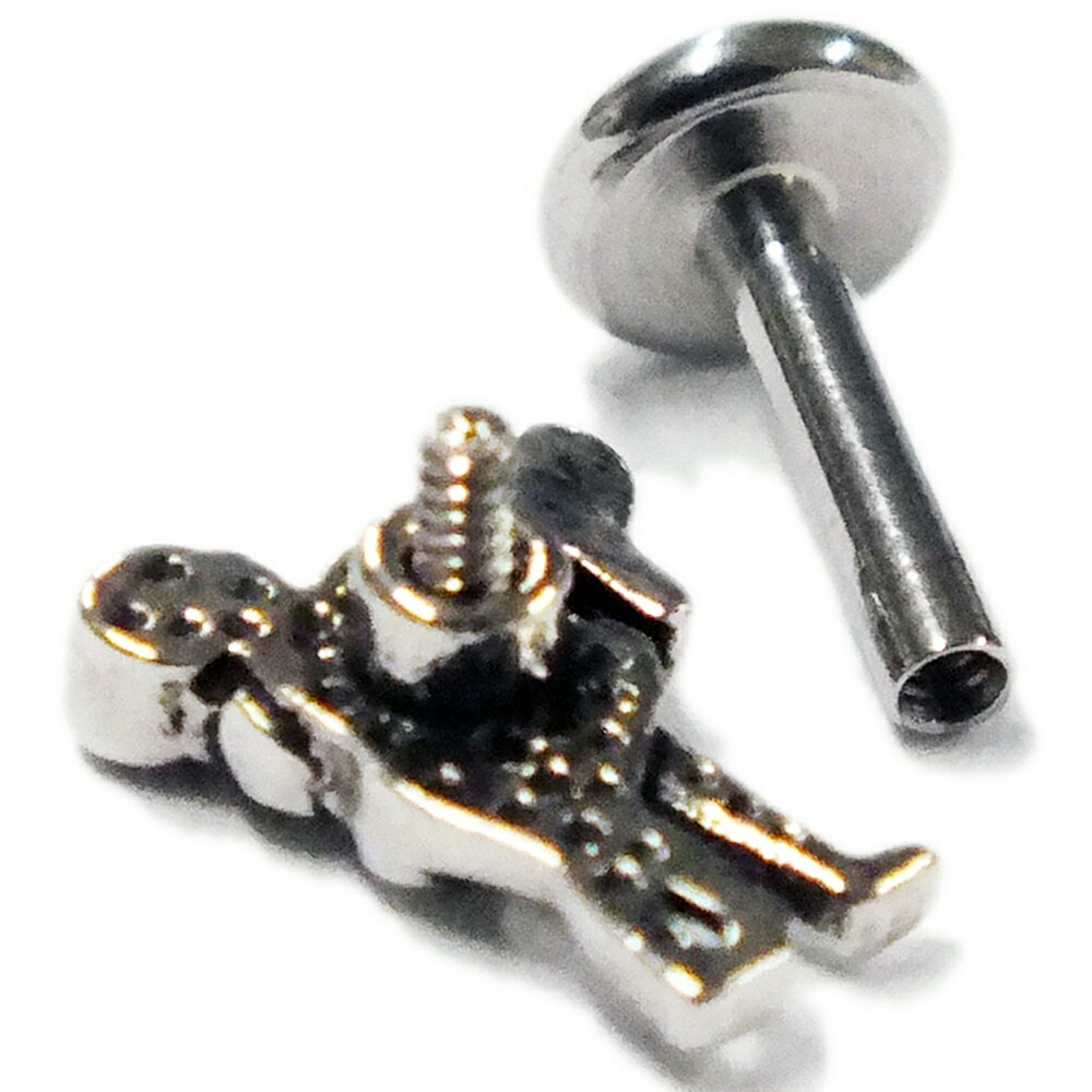 [ 16G インターナル 逆ネジ] いろいろな体位1内ネジラブレット ボディピアス 16ゲージ 1.2mm 16ga サージカルステンレス316L製 真鍮 インタナリー メンズ レディース 軟骨 ヘリックス コンク ルーク トラガス ロブ 耳 口 リップ 男性 女性 彼氏 彼女 プレゼント ギフト