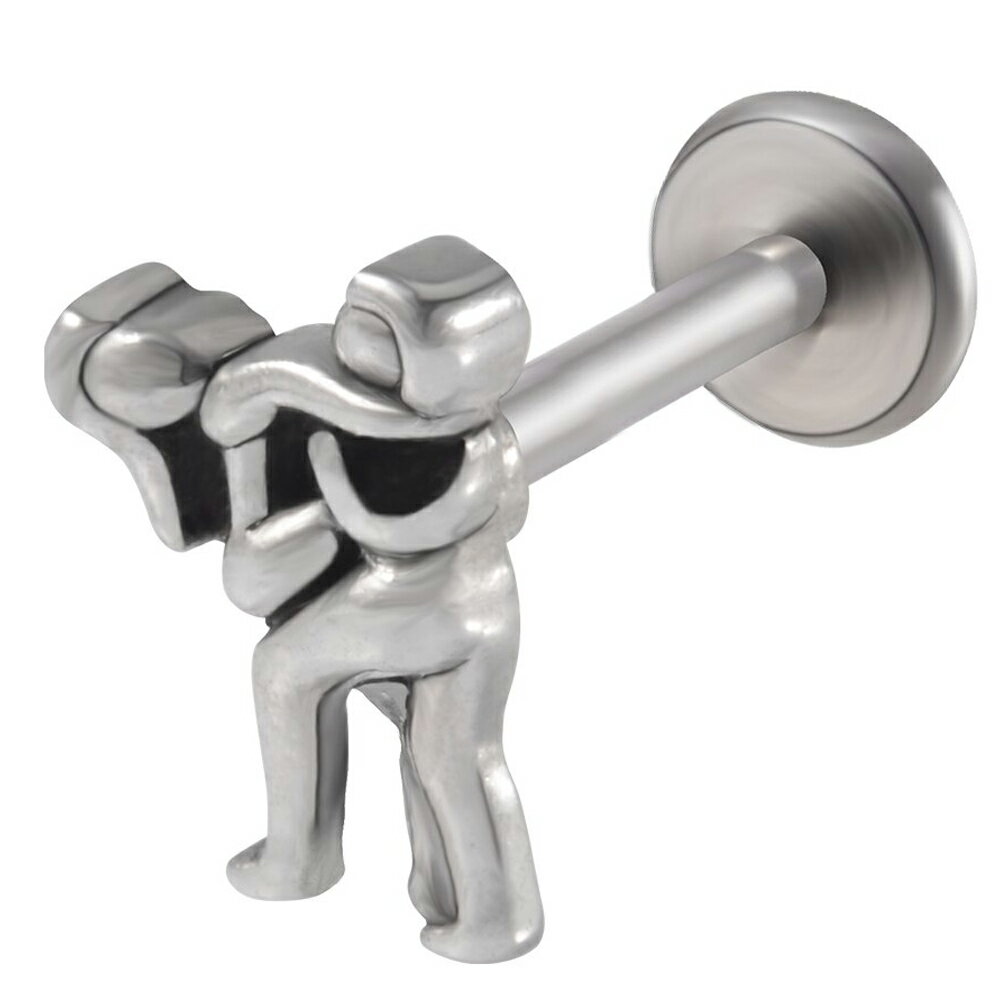 [ 16G インターナル 逆ネジ] いろいろな体位1内ネジラブレット ボディピアス 16ゲージ 1.2mm 16ga サージカルステンレス316L製 真鍮 インタナリー メンズ レディース 軟骨 ヘリックス コンク ルーク トラガス ロブ 耳 口 リップ 男性 女性 彼氏 彼女 プレゼント ギフト