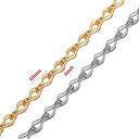 ツイストバルブ ステンレスチェーン/10cm単位 手作り DIY ネックレス ブレスレット アンクレット ステンレスパーツ ボディチェーン チョーカー メンズ ...