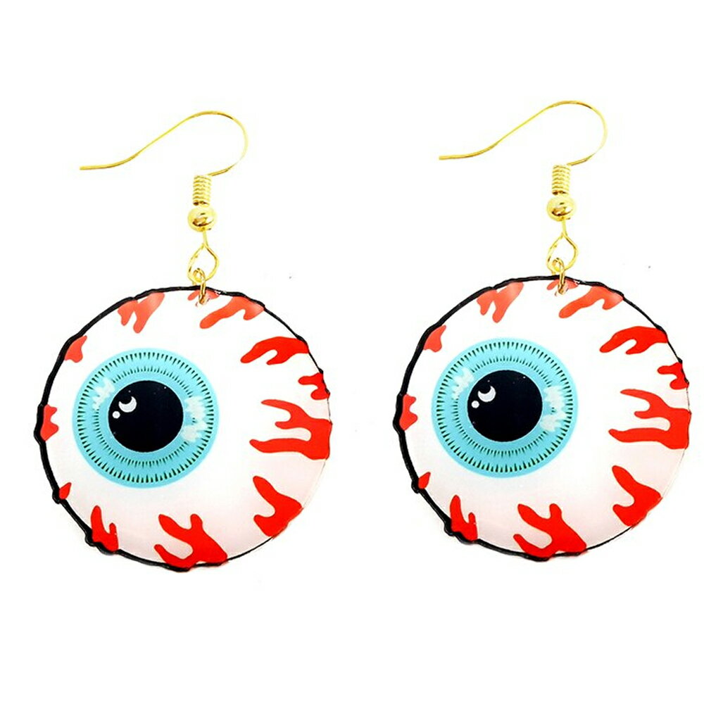 大きなメダマをデザインしたオモシロイ、フックタイプのステンレスピアス。 ユニークで個性的な眼球のモチーフは、お化け屋敷のスタッフや肝試し大会のイベントを盛り上げたり、ハロウイーンパーティーの仮装コスプレにもおすすめの怖くて面白いステンレスピ...