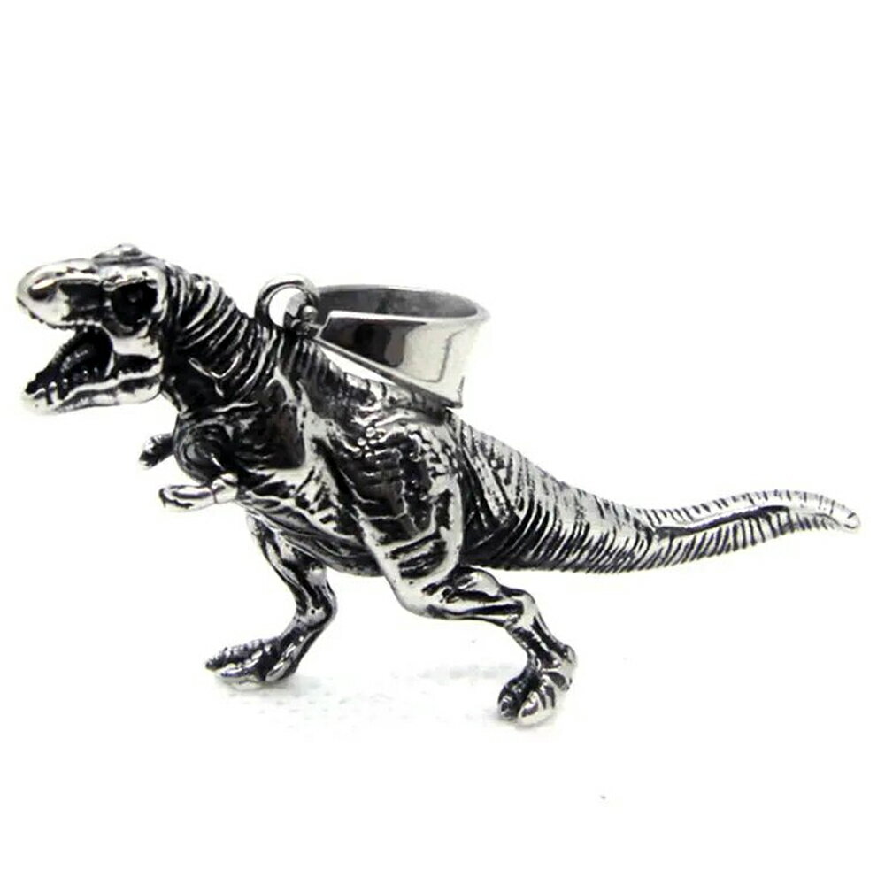 ティラノサウルス ステンレスペンダントトップ アニマル 動物 恐竜 ティラノザウルス ダイナソー 標本 フィギア リアル おもしろい 面白い サージカルステンレ...