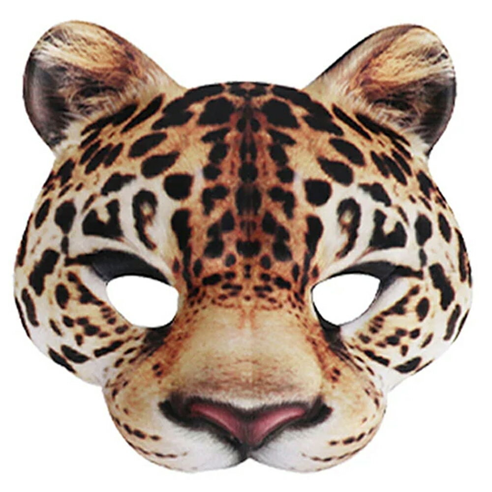 レパード 半顔 マスク パーティーグッズ 変顔 1個販売 お面 覆面 衣装 変装グッズ 仮面 仮装パーティー 舞踏会 干支 コスプレ 忘年会 新年会 おもしろい...
