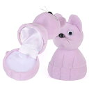 ネコ リングボックス 1個 ねこ 猫 キャット ペットショップ 可愛い サプライズ ラッピング ギフトボックス アニマル 動物 ジュエリーケース 包装 収納 ピ...