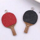 卓球のラケット アクリルパーツ 1個販売 DIY テーブルテニス スポーツ 赤 黒 趣味 クラフトパーツ 面白い おもしろい プラスティック 部品 ハンドメイド...