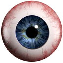 ブラッドブルーアイカボーションガラスパーツ 12mm 16mm 18mm 20mm 25mm 30mm アクセサリー ピアス イヤリング ネイル デコレーション...