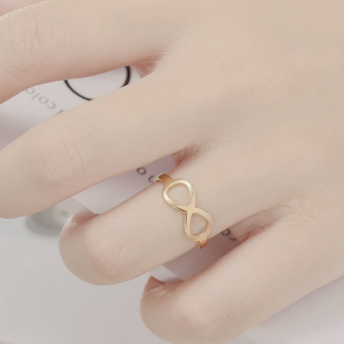 [フリーサイズ ] エタニティー ステンレスリング 1個販売 リングサイズ/13号 ファランジリング トゥリング 指輪 ステンレス製 メンズ レディース 足 ペアリング プレゼント ギフト 結婚 記念日 誕生日 ピンキーリング サイズ調整 トーリング つけっぱなし 永遠 無限 8 ∞ 2