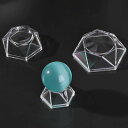 クリスタルボール用アクリル製台座ベース 1個 球体 丸い 水晶玉 ゴルフボール 天然石 ジェムス ストーン ディスプレイ スタンド 透明 クリア 店舗用 撮影用...