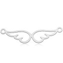 エンジェルウイング ステンレスパーツ 1個販売 天使 羽根 翼 フェザー コネクト コネクター つなぐ ハロウィーン ハロウイン チャームパーツ メンズ レディ...