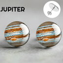 14mm カボションピアス (天体：JUPITER) 1ペア ジュピ