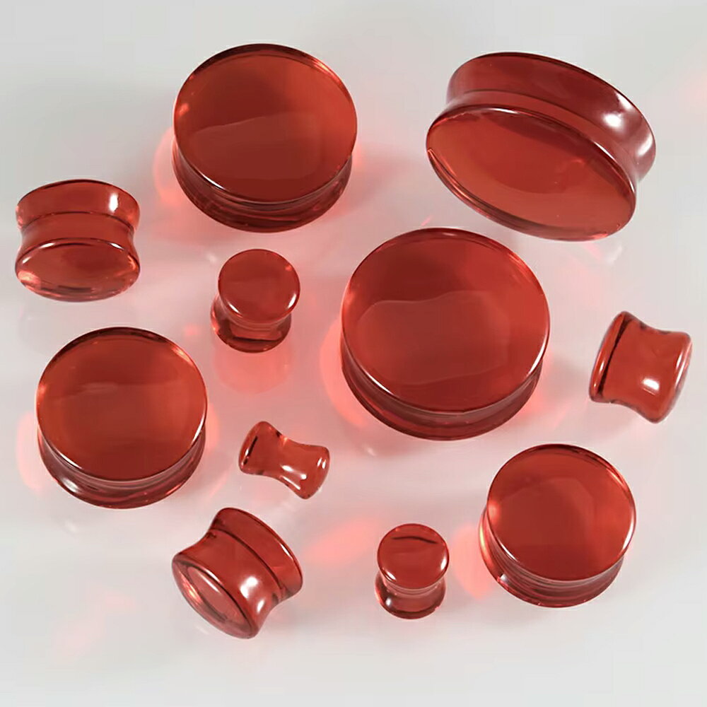 [透明 アクリルプラグ ボディピアス 2G 0G 00G 12mm ] プラスチック ダブルフレア ...