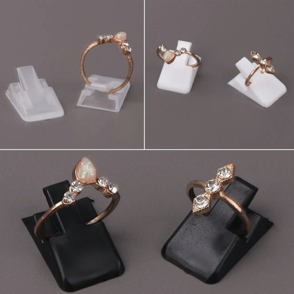 リングスタンド クリア ホワイト ブラック 透明 黒色 白色 1個販売 ディスプレイ アクリル 樹脂 店舗用 指輪たて リング立て 業者 プラスティック プラス...