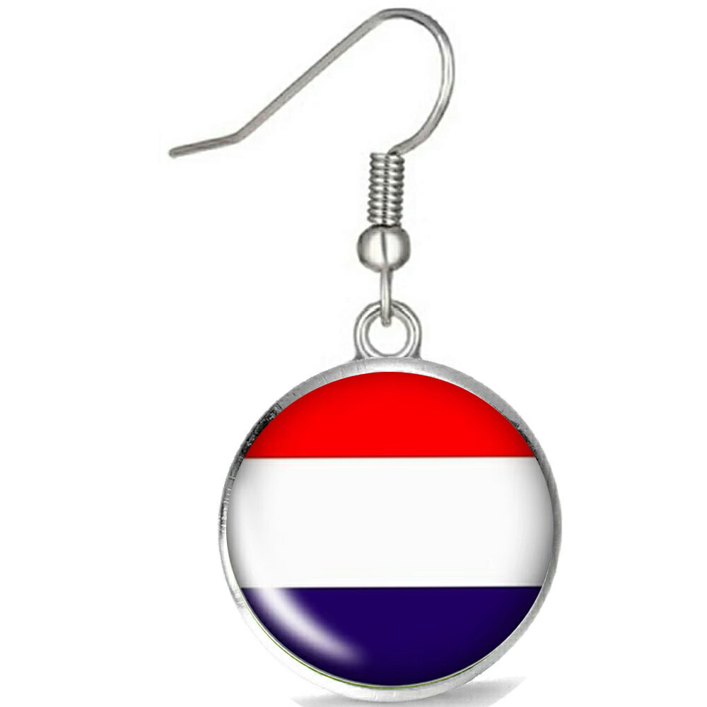 [ファッションピアス 20G ] オランダ国旗 ステンレスピアス 1個販売 片耳 サージカルステンレス316L 20..