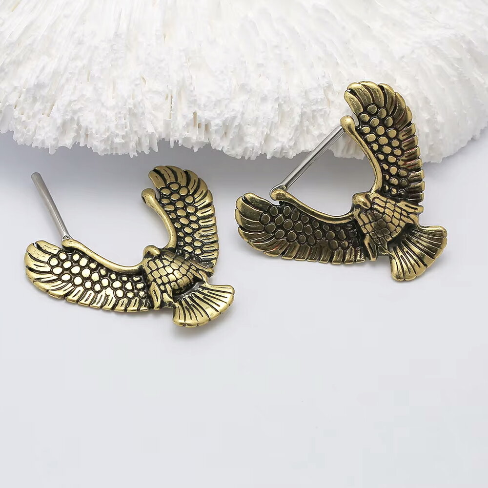 [ キャッチを失くさない ボディーピアス 14G ワンタッチ ] 大鷲クリッカー 1個販売 ボディピアス オモ..