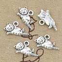 DIY用 穴あき ごろりん猫 チャームパーツ 1個販売 20mmx12mm ねこ キャット 動物 アニマル ペット メンズ レディース ペンダントトップ 男性 ...