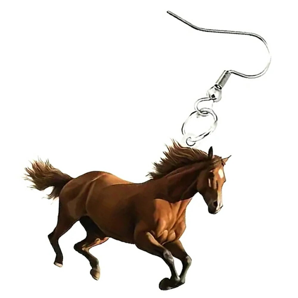 サラブレッド リアルステンレスピアス 1個販売 20G 20ゲージ ウマ 馬 ホース アニマル 動物 競馬 騎手 ..