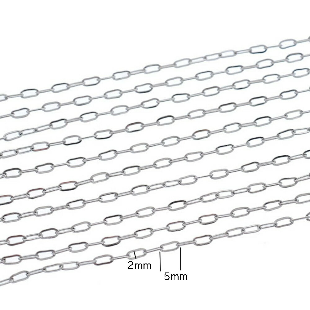 2mmx5mmクサリステンレスチェーン/10c...の紹介画像3