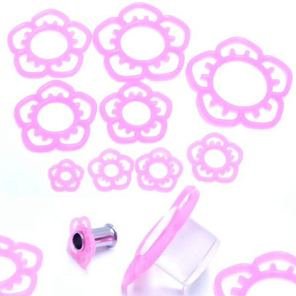 フラワーOリング(1セット9個) 8ゲージ 8G 6ゲージ 6G 4ゲージ 4G 2ゲージ 2G 0ゲージ 0G 00ゲージ 0G 12mm 12.0mm 14...