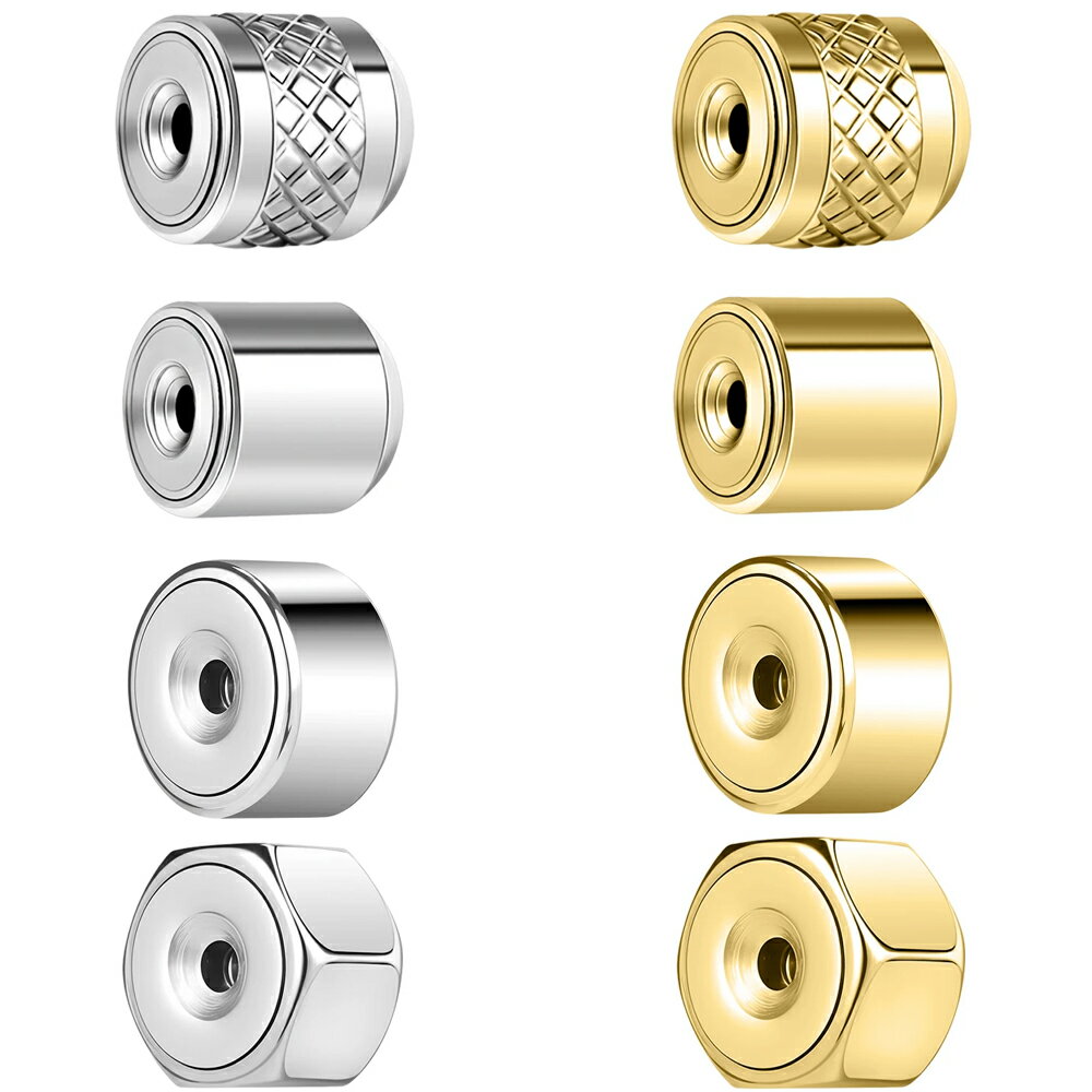 ステンレスデザインストッパー ピアスキャッチ 1個 DIY用 パーツ メンズ ファッションピアス用レディース スタッドピアス用 キャッチピアス用 ファーストピア...