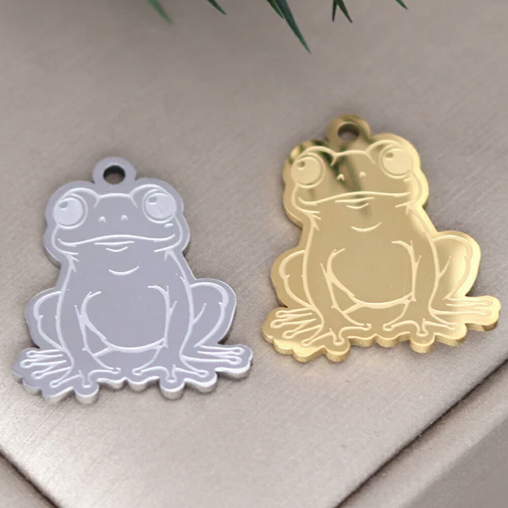 カエル ステンレスパーツ 1個販売 かえる 蛙 フロッグ アマガエル シルバー 銀色 ゴールド 金色 チャームパーツ メンズ レディース 部品 金具 DIY ペンダントトップ アクセサリーチャーム ピアス クラフト 手作り ネックレス ハンドメイド 趣味 製作