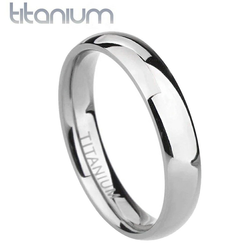 4mm シンプルチタンリング(PRB046)サイズ/05号/08号/10号/13号/15号/18号/20号/23号/25号/28号/31号/33号 スリム 細身...