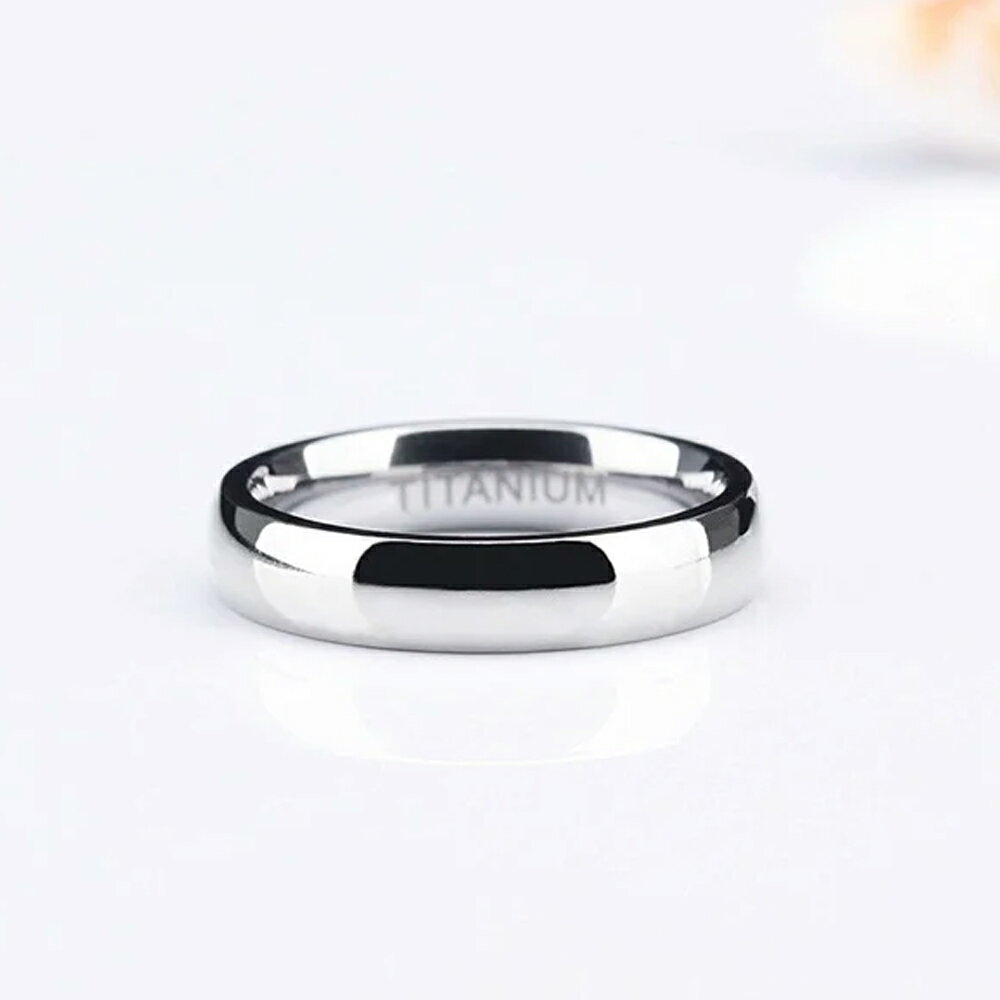 4mm シンプルチタンリング（PRB046）サイズ/05号/08号/10号/15号/18号/20号/23号/26号/28号/31号/33号 スリム 細身 チタニウム プレーン 4ミリ 指輪 メンズ レディース ペアリング プレゼント ギフト 結婚 婚約 記念日 誕生日 ピンキーリング 銀色 シルバー 3