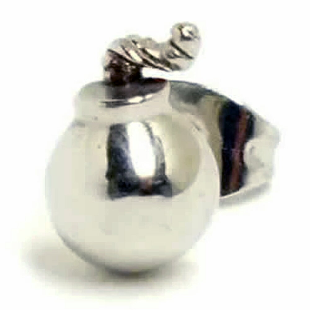 ボンバーステンレスピアス 1個販売 爆弾モチーフ おもしろ ユニーク 20G 20ゲージ サージカルステンレス316L 銀色 シルバー ユニーク 面白い メンズ レディース キャッチピアス 軟骨 耳たぶ 工事現場 爆発 プレゼント キャッチピアス スタッドピアス