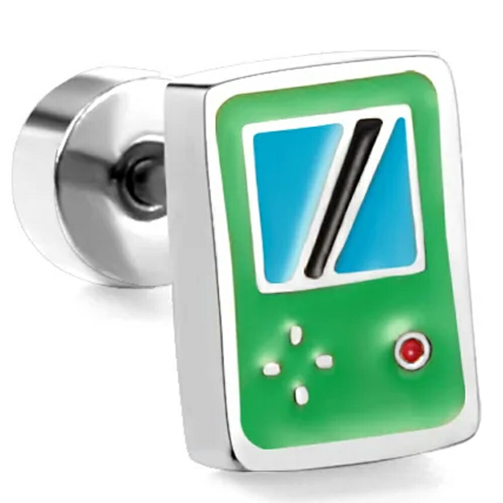 [20G] 携帯ゲーム機ボディピアス（ストッパーキャッチ）ネジタイプ 1個販売 銀色 シルバー ステンレス ..