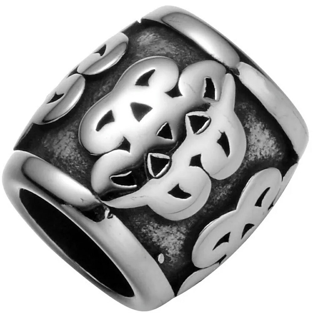 [ 8mm用 皮ひもパーツ] メルティ サージカルステンレス316L バーレル型ステンレスパーツ 8.0mm用 8ミリ..