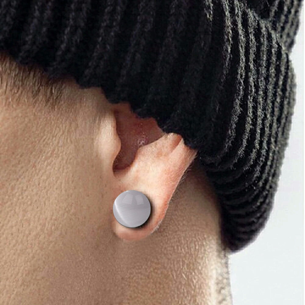 ピアス専門ショップGreen Piercingの[0G 8mm 天然石 ボディーピアス] マッシュルーム天然石プラグ(グレーキャッツアイ) ボディピアス 1個販売 灰色 金属アレルギー対応 メンズ レディース ダブルフレア 耳 軟骨 人気 0ゲージ 8ミリ 綺麗 人気 キノコ型 きのこ型 拡張 ストーン 誕生石｜アングル3