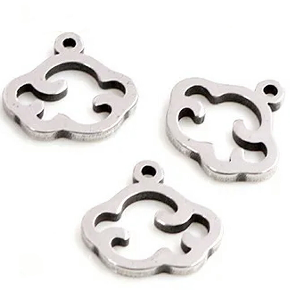 [DIY ���������륹�ƥ�쥹316L�� ���㡼��ѡ���] ���饦�� ���ƥ�쥹�ѡ��� 1������ �� ���� ŷ�� ��� ��ǥ����� �ڥ����ȥȥå� �ͥå���...