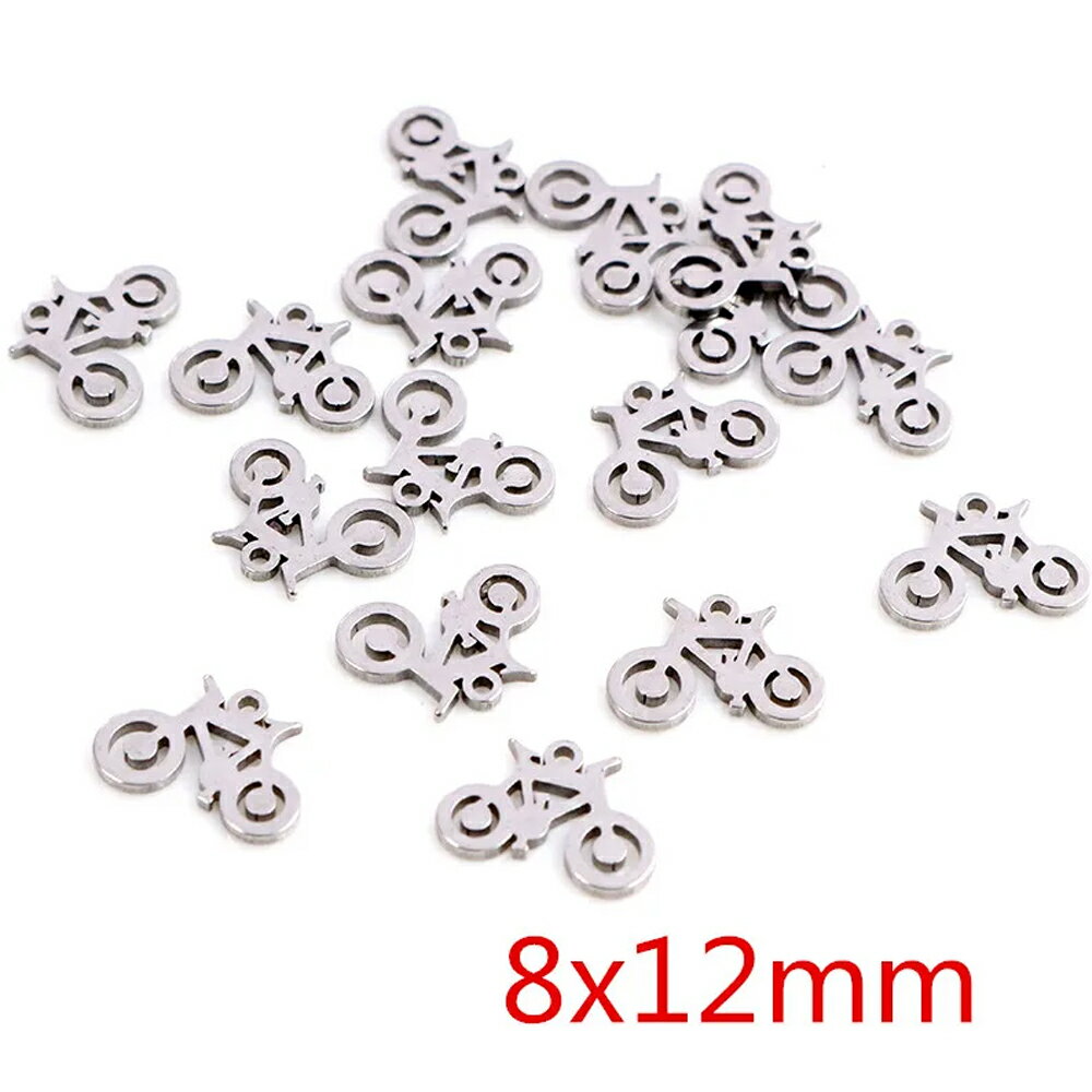 [DIY サージカルステンレス316L製 チャームパーツ] 自転車 ステンレスパーツ 1個販売 チャリンコ バイシクル 競輪 サイクリング 健康 メンズ レディース ペンダントトップ ネックレスチャーム ピアス イヤリング イヤーカフ ブレスレットボディピアス アンクレット