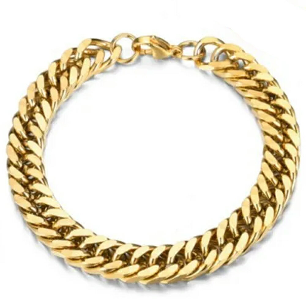 8mm ゴールド 4面カット 喜平ステンレスブレスレット サージカルステンレス316L 金色 メンズ レディース 腕輪 手首 喜平ブレスレット キヘイブレスレット つけっぱなし 着けっぱなし 人気 男性 女性 シンプル かっこいい プレゼント ギフト 太め 太い おしゃれ