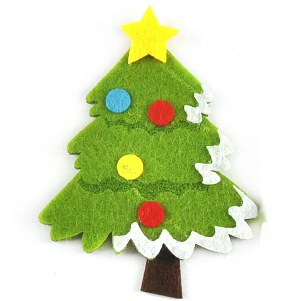 クリスマスツリーフェルトパーツ/1個販売 星 スター クリスマス サンタクロース クリスマスツリー オー..