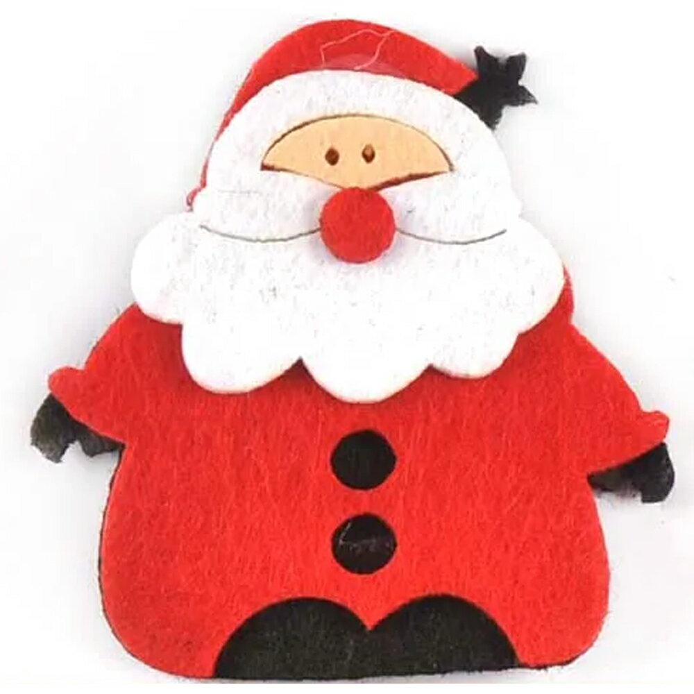 サンタクロースフェルトパーツ/1個販売 星 スター クリスマス サンタクロース クリスマスツリー オーナ..