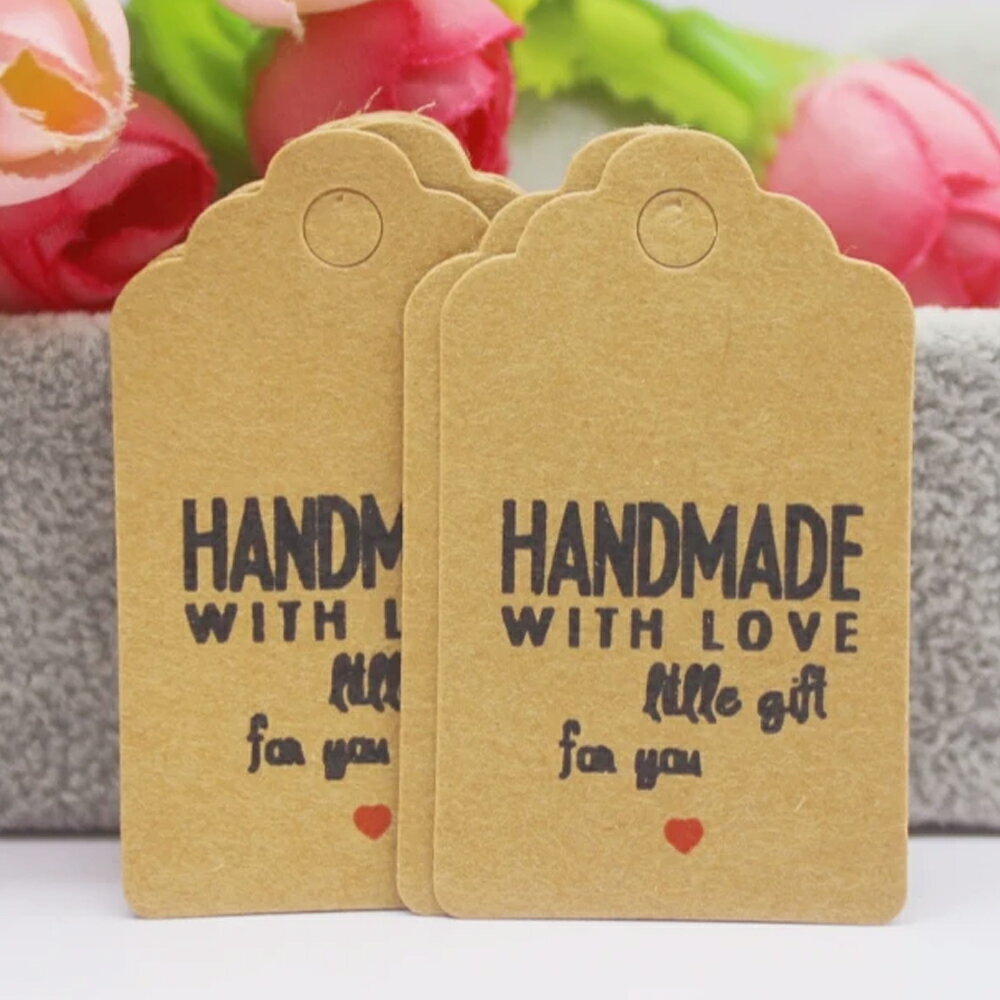 ハンドメイド用ペーパータグ 5枚セット クラフト メッセージカード 台紙 値札 雑貨店 アクセサリー 小物 洋服 フリマ フリーマーケット 帽子 雑貨屋 ショップ 業務用 おもしろ 裁縫 ポップ 紙 茶色 ブラウン 手編み ラベル DIY ギフト プレゼント 贈り物 かわいい 紙 可愛い