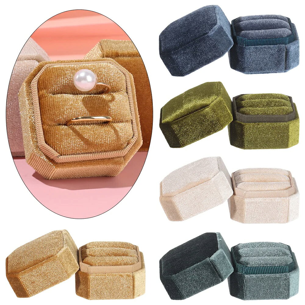 Rakuten - ペアリング用 エンゲージ ベルベットリングボックス ギフトケース 1個販売 四角形 小さい スモール ラッピング用品 指輪 贈り物 贈答用 プレゼント ディスプレイ 収納 誕生日 結婚式 記念日 告白 サプライズ プロポーズ 用 男 女 メンズ レディース ウエディング