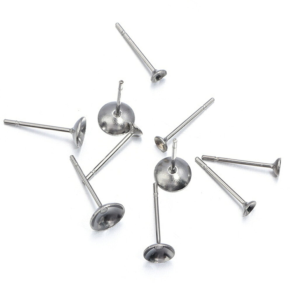 [ルース用 台座の大きさ：3mm 4mm 5mm 6mm 8mm 10mm ] 丸皿台座ステンレスDIY用ス...