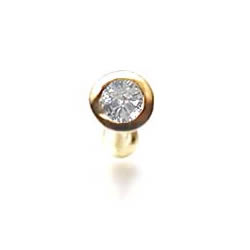 [24金 ボディピアス 鼻ピアス] 24金ジュエルノーズスタッド 20ゲージ 20G 本物 24K...